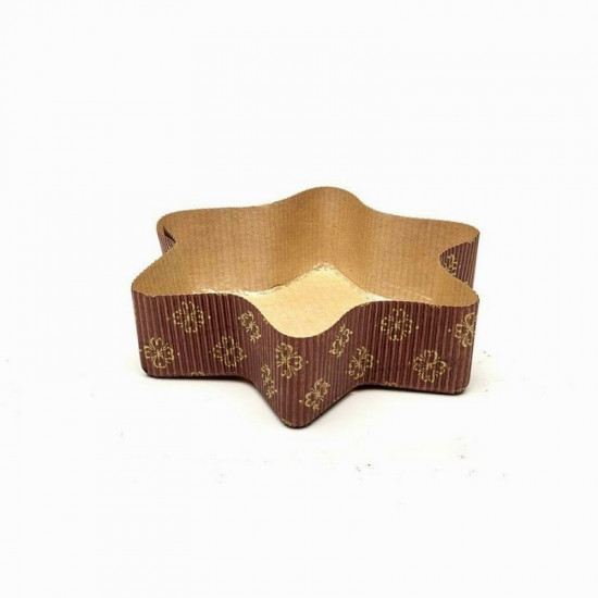 Brown & Gold Star Shape Bake And Serve Cake Mould