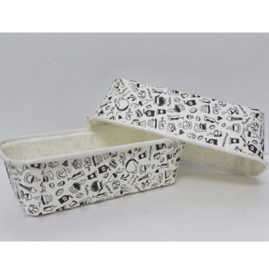 White Design Bake And Serve Cake Mould