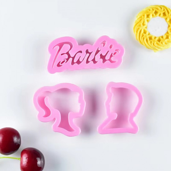 Barbie and Ken Cookie Cutter Set