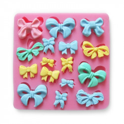 Bow Ribbon 16 Cavity Fondant Mould