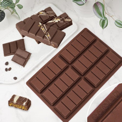 Break Apart Rectangular Chocolate Bar 6 Cavity Silicone Mould