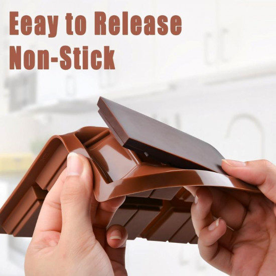 Break Apart Rectangular Chocolate Bar 6 Cavity Silicone Mould Break Apart Rectangular Chocolate Bar 6 Cavity Silicone Mould