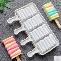Building Blocks Shaped Silicone Popsicle Mould with Sticks
