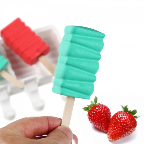 Building Blocks Shaped Silicone Popsicle Mould with Sticks