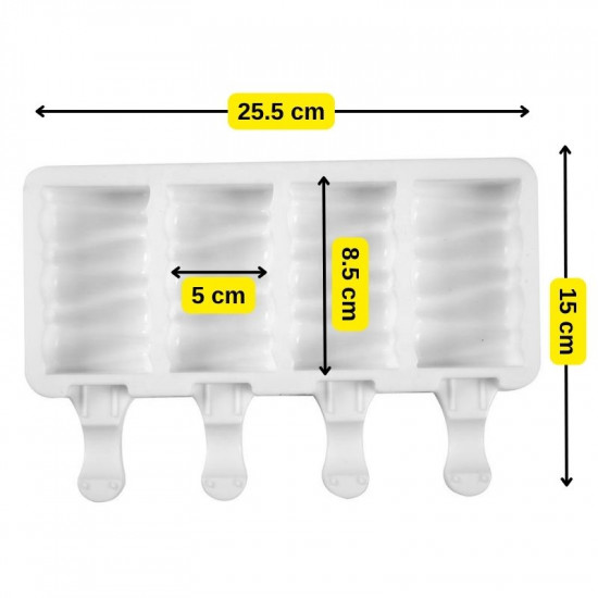 Building Blocks Shaped Silicone Popsicle Mould with Sticks