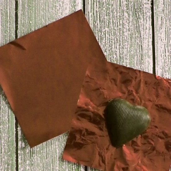 Bronze Chocolate Foil Wrapper - Small (13 x 9 cm)
