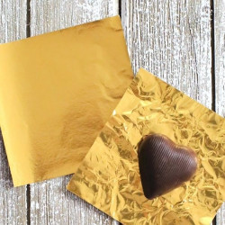 Gold Chocolate Foil Wrapper - Small (13 x 9 cm)