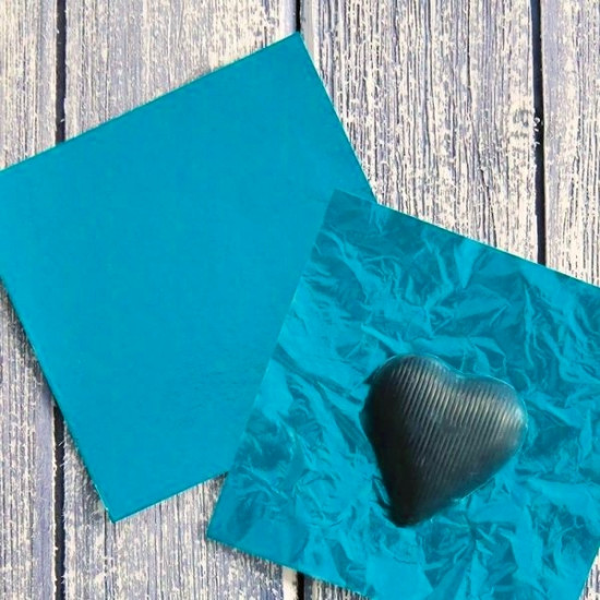 Turquoise Chocolate Foil Wrapper - Big (26 x 18 cm)