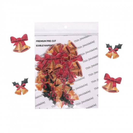Christmas Bell Wafer WPC - 404 (24 Pcs) - Tastycrafts