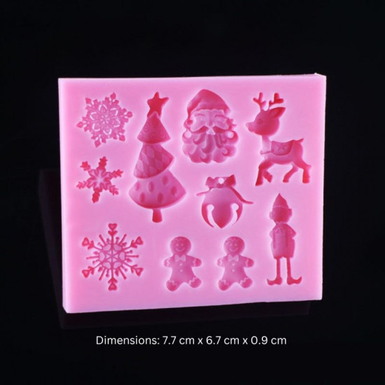 Christmas Silicone Mould (Style 2)