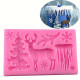 Christmas Tree, Reindeer, Icicle Silicone Mould