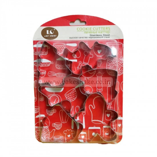 Christmas Theme Cookie Cutter Set of 6 Pieces