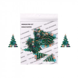 Christmas Tree Wafer WPC - 403 (24 Pcs) - Tastycrafts Economy Pack