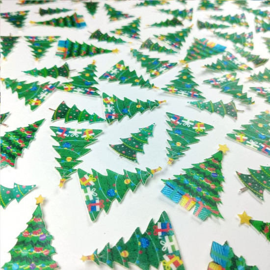 Christmas Tree Wafer WPC - 403 (24 Pcs) - Tastycrafts Economy Pack