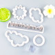 Cloud Grass Sun Star Fondant Cutter (Set of 5)