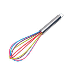 Colourful Silicone Whisk - 10 Inches
