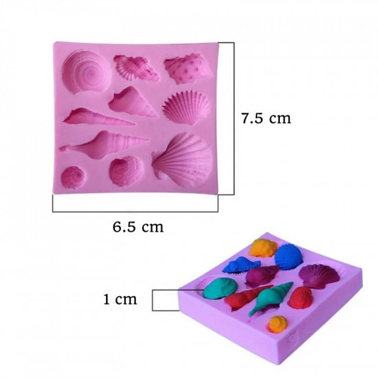 Conch Sea Shell Silicone Fondant Mould