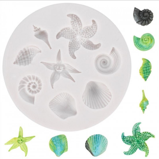 Conch Shell Starfish Silicone Mould