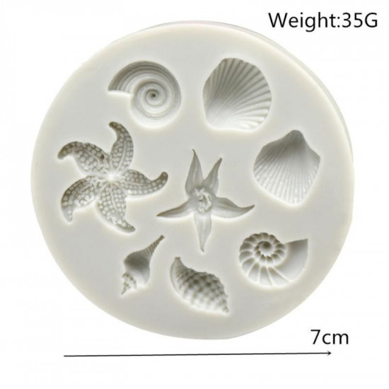 Conch Shell Starfish Silicone Mould