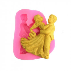 Dancing Bride And Groom Wedding Couple Fondant Mould