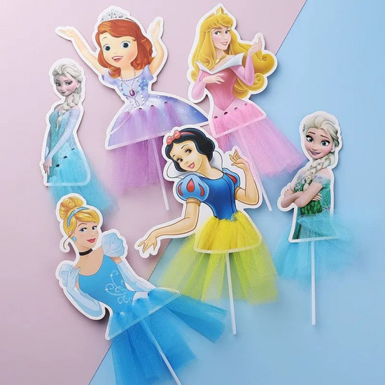 Disney Princess Frozen Elsa Paper Topper with Net Skirt