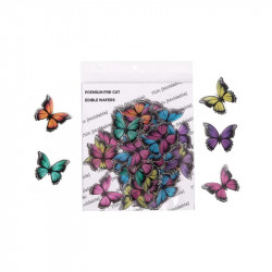 Vibrant Mix Small Size Wafer Butterfly WPC - 18 (28 Pcs) - Tastycrafts Economy Pack