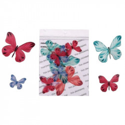 Mixed Stripes Butterfly Mix Sizes WPC-31 (16 Pcs) - Tastycrafts
