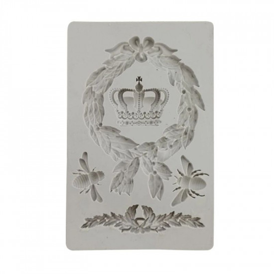 European Style Decorative Pattern Silicone Mould | Honey Bee Crown Fondant Mould European Style Decorative Pattern Silicone Mould | Honey Bee Crown Fondant Mould