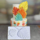 Fan Flower Leaf Silicone Mould