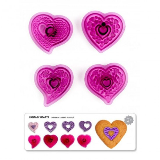 Fantasy Hearts Cutter Set