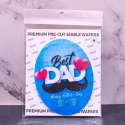 Best Dad Father's Day Theme Wafer T125 - Tastycrafts