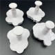 Mix Floral Shapes Plunger Cutter Set of 4 Pieces