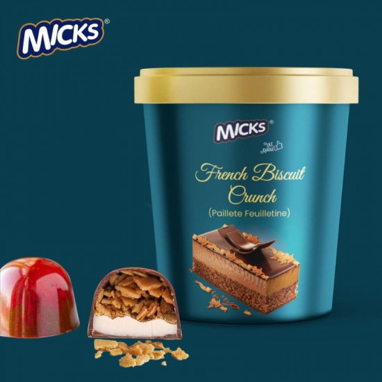 French Biscuit Crunch (Paillete Feuilletine) 200g - Micks French Biscuit Crunch (Paillete Feuilletine) 200g - Micks