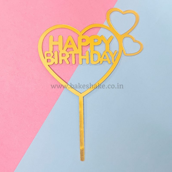 Happy Birthday Thin Acrylic Cake Topper (ACT 126)
