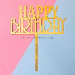 Happy Birthday Thin Acrylic Cake Topper (ACT 127)