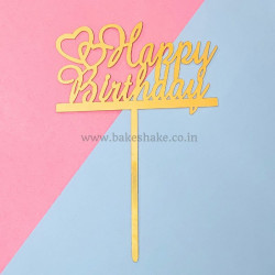 Happy Birthday Thin Acrylic Cake Topper (ACT 128)