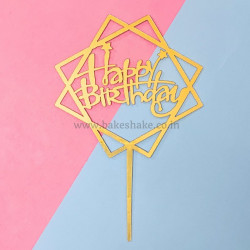 Happy Birthday Thin Acrylic Cake Topper (ACT 129)
