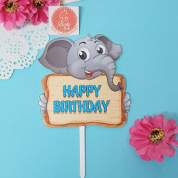 Happy Birthday Cake Topper (Style D)