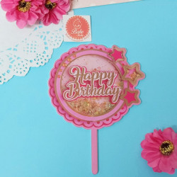 Happy Birthday Cake Topper (Style H)