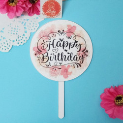 Happy Birthday Cake Topper (Style A)
