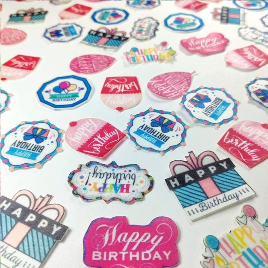 Happy Birthday Edible Wafer WPC - 201 - Tastycrafts
