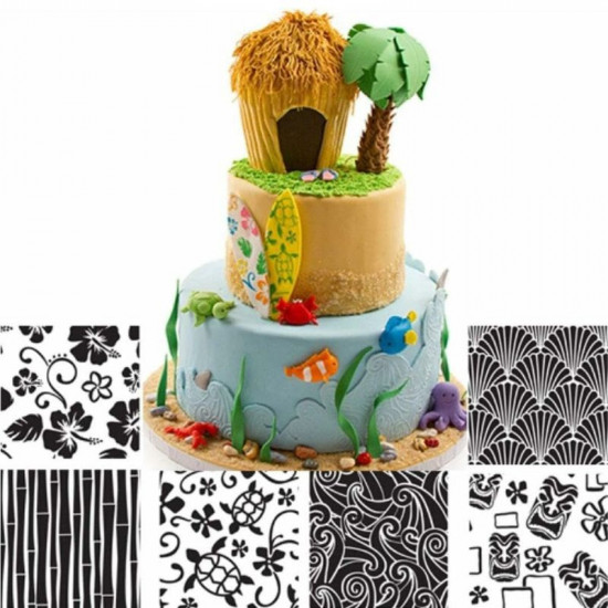 Texture Sheets Hawaiian Theme (Set of 6)