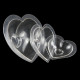 Heart Shape Polycarbonate Chocolate Mould Set of 3 Pieces