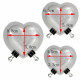 Heart Shape Polycarbonate Chocolate Mould Set of 3 Pieces