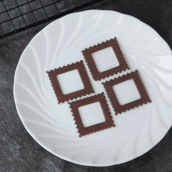 Silicone Chocolate Garnishing Mould - Square