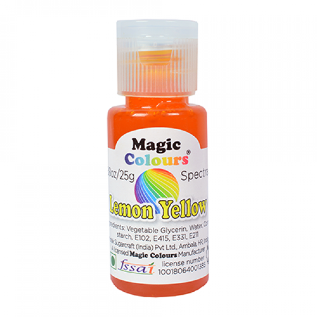 Lemon Yellow Gel Colour - Magic Colours