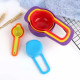 Measuring Cups & Spoons Multi Colour- Set of 6 Pcs.