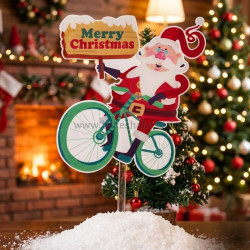 Merry Christmas Acrylic Cake Topper (T176)