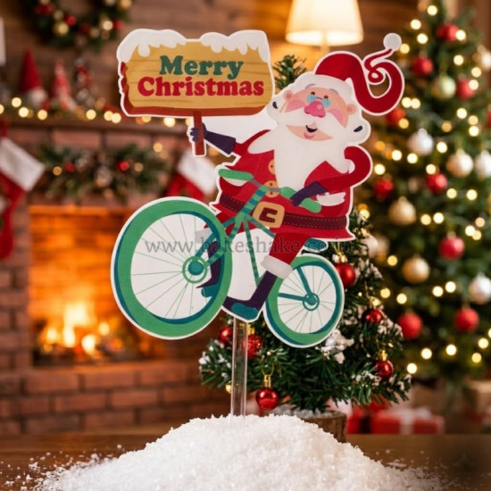 Merry Christmas Acrylic Cake Topper (T176)