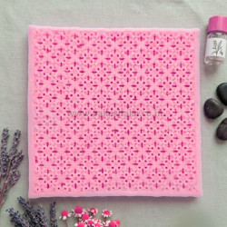 Mini Lace Texture Silicone Mat – Floral/Lattice Pattern